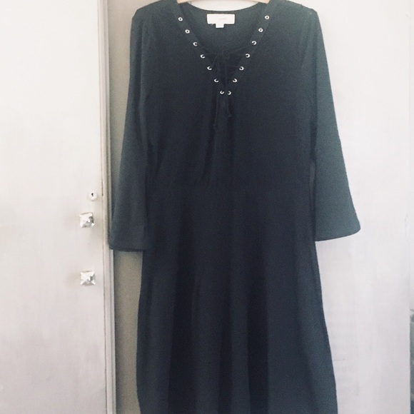 Dresses & Skirts - No Comment lace up neck dress